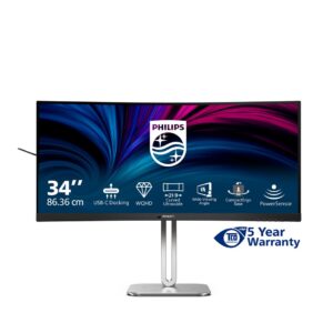 Philips 5000 series 34B2U5600C/00 kompiuterio monitorius 86,4 cm (34") 3440 x 1440 pikseliai Dual QHD LCD Pilka - Image 3