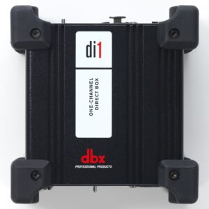 dbx DBXDI1 paskirstymo dėžutė Aktyvi tiesioginė dėžė Juoda