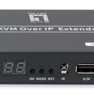 LevelOne HVE-6701R vaizdo ir garso signalų ilgintuvas AV imtuvas Juoda