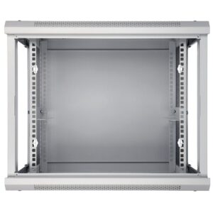 Extralink Cabinet rack EX.8574 400mm 600mm 450 mm hanging Openable 19'' 9U Sieninis stovas Pilka - Image 2