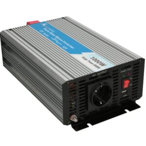 Extralink VOLTAGE CONVERTER 12V - 230V, 1000W, PURE SINUS OPIP-1000W maitinimo adapteris / inverteris Automatinis Aliuminis - Image 2