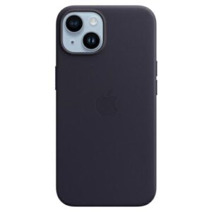 Dėklas Apple MPP63ZM/A Apple iPhone 14 / 15 / 13 6.1" ink Leather Dėklas MagSafe - Image 1