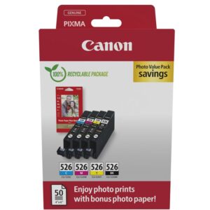 Canon 4540B019 rašalo kasetė 4 vnt Originalus Juoda, Žydras, Rausvai raudona, Geltona - Image 1