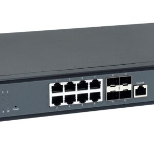 LevelOne XEL-1291 Valdomas L3 10G Ethernet (100/1000/10000) 1U Juoda