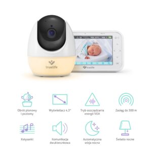 Elektroninė kūdikio stebėjimo TrueLife NannyCam R4 Pro - Image 2