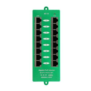 Extralink ACTIVE POE INJECTOR 8 PORT GIGABIT 802.3AT/AF MODE A - 1 Gbps - 8-Port Gigabitinis eternetas 48 V - Image 3