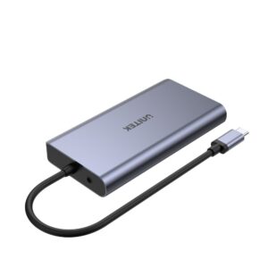 UNITEK uHUB O8+ Vielinis USB 3.2 Gen 1 (3.1 Gen 1) Type-C Pilka - Image 2