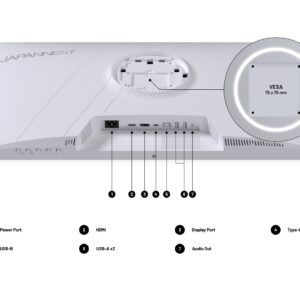 JAPANNEXT JN-IPS270WQHD75F-C65W-HSP-W kompiuterio monitorius 68,6 cm (27") 2560 x 1440 pikseliai Quad HD LED Balta - Image 3