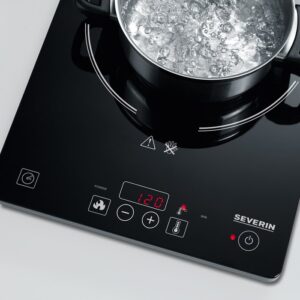 Severin KP 1071 viryklė Juoda Stalviršis Indukcinė viryklė, padalyta į sritis 1 zone(s) - Image 2