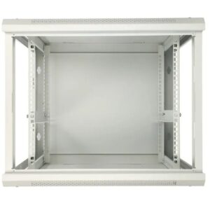 Extralink 19" 9U 600x450 ASP pilkos spalvos sieninė spinta - Image 3