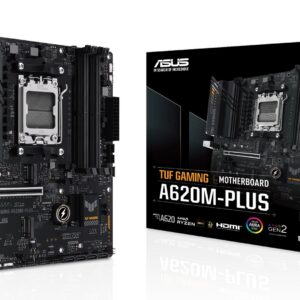 ASUS TUF GAMING A620M-PLUS AMD A620 AM5 lizdas „micro ATX“