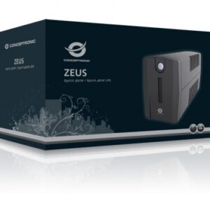 Conceptronic ZEUS02E nepertraukiamo maitinimo resursai (UPS) „Line-Interactive“ 0,85 kVA 480 W 4 AC išvestis(ys / čių) - Image 3