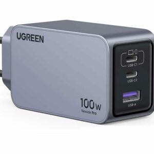 Ugreen Nexode Pro EU 3-Port GaN PD Fast Charger With USB-C Cable Universalus Juoda, Pilka AC Spartusis įkrovimas Vidaus - Image 2