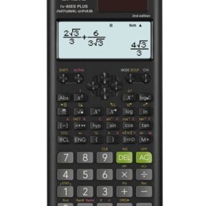 CASIO MOKSLINIS SKAIČIUOTUVAS FX-85ESPLUS-2 B, 252 FUNKCIJOS, 77X162 MM, KARTONAS, JUODAS
