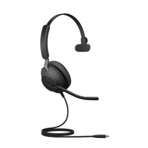 Jabra Evolve2 40 SE Laisvų rankų įranga Vielinis Su lankeliu Skambučiai / muzika USB Type-C / USB Type-A Juoda - Image 2