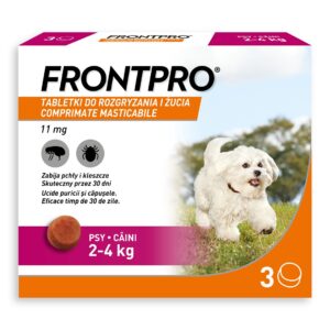 FRONTPRO Tabletės nuo blusų ir erkių šuniui (2-4 kg) - 3x 11,3mg - Image 2