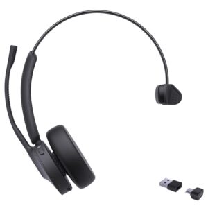 Yealink BH70 Mono Teams Laisvų rankų įranga Bevielis Su lankeliu Biuras / skambučių centras USB Type-C / USB Type-A Bluetooth Juoda - Image 1