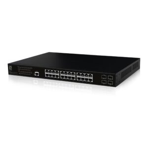 LevelOne GEP-2861 tinklo komutatorius Valdomas L2 Gigabit Ethernet (10/100/1000) Maitinimas per Eternetą (PoE) 1U Juoda - Image 2