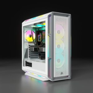 Corsair iCUE 5000T RGB „Midi Tower“ Balta - Image 2