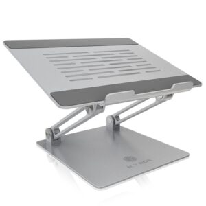 ICY BOX IB-NH300 Nešiojamojo kompiuterio stovas Sidabras 43,2 cm (17")