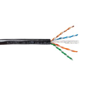 Kabel EmiterNet zewnętrzny żelowany UTP (U/UTP) kat.6 żel, drut 4x2x0,57, PE+GEL - Image 1