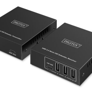 Digitus DA-73121 valdymo pulto išplėtimo įrenginys Konsolės siųstuvas ir imtuvas 5000 Mbit/ai - Image 1