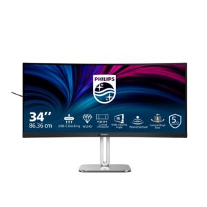 Philips 5000 series 34B2U5600C/00 kompiuterio monitorius 86,4 cm (34") 3440 x 1440 pikseliai Dual QHD LCD Pilka - Image 1