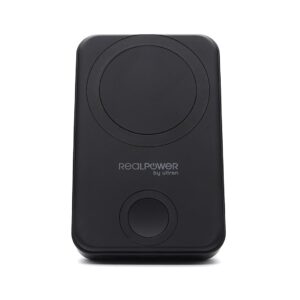 RealPower 444408 nešiojamasis įkroviklis 10000 mAh Belaidis įkrovimas Juoda - Image 2