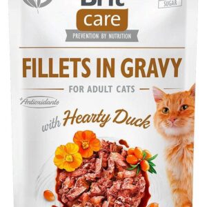 BRIT Care fillets in gravy box – šlapias pašaras katei – 12x85g - Image 3