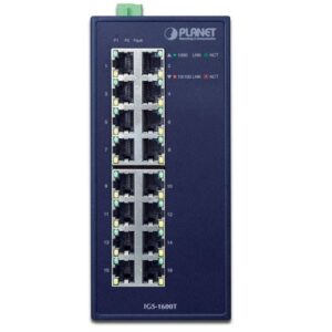 PLANET IGS-1600T tinklo komutatorius Ne-valdomas L2 Gigabit Ethernet (10/100/1000) Mėlyna - Image 2