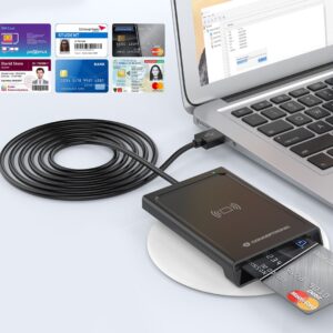 Conceptronic BIAN11B išmanusis kortelių skaitytuvas Vidaus USB USB 2.0 Juoda - Image 2