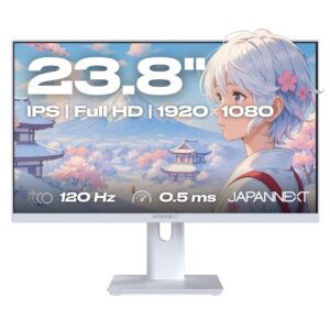 JAPANNEXT JN-I238FHD120F-HSP-W kompiuterio monitorius 60,5 cm (23.8") 1920 x 1080 pikseliai „Full HD“ LCD Balta - Image 1