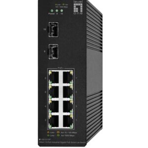 LevelOne IGS-2110P tinklo komutatorius Valdomas L2 Gigabit Ethernet (10/100/1000) Maitinimas per Eternetą (PoE) Juoda - Image 1