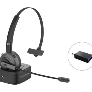 Conceptronic POLONA03BD Ausinės be mikrofono ir ausinės su mikrofonu Laisvų rankų įranga Bevielis Su lankeliu Biuras / skambučių centras Bluetooth Įkrovimo stovas Juoda