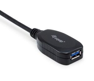 Equip 133347 USB kabelis USB 3.2 Gen 1 (3.1 Gen 1) 10 m USB A Juoda - Image 3