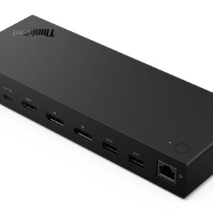 Lenovo ThinkPad USB4 Dock 5000 Vielinis Thunderbolt 4 Juoda - Image 2