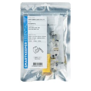 Smartkeeper NC03PKYL jungčių blokatorius Prievadų blokatorius + raktas RJ-45 Geltona 1 vnt - Image 1