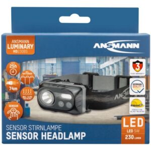 Ansmann HD230BS Juoda Ant galvos tvirtinamas žibintuvėlis COB LED - Image 2