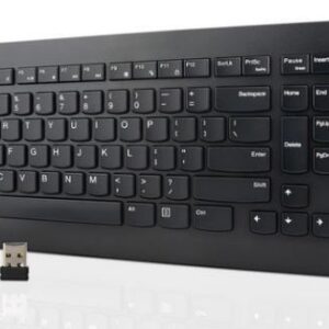 Lenovo 4X30M39497 klaviatūra Pelė įskaityta Universalus Radijo dažnio belaidė QWERTY Anglų (JAV) Juoda