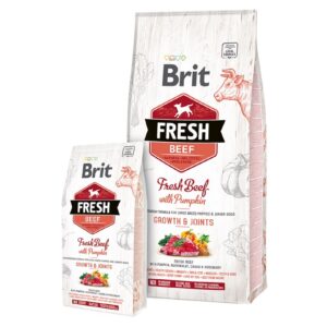Brit Fresh Beef with Pumpkin Puppy Large Bones & Joints 12 kg Suaugusių Jautiena