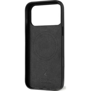 Mujjo Full Leather Case Dėklas iPhone 17 Pro Max juodas - Image 3