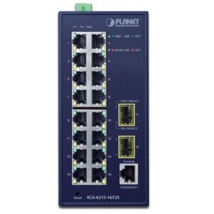 PLANET IGS-4215-16T2S tinklo komutatorius Valdomas L2/L4 Gigabit Ethernet (10/100/1000) Mėlyna - Image 2