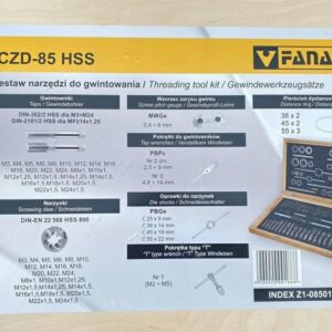 ZESTAW NARZEDZI DO GWINTOWANIA M3-M24 HSS CZD-85