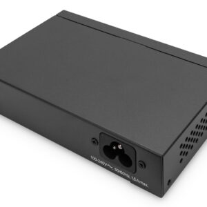 Digitus DN-95330-1 tinklo komutatorius Ne-valdomas Gigabit Ethernet (10/100/1000) Maitinimas per Eternetą (PoE) Juoda - Image 3