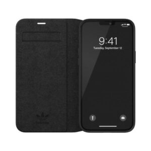 Adidas OR Booklet Dėklas BASIC Apple iPhone 12 Pro Max 6,7" juodos spalvos baltos spalvos 42228 - Image 4