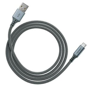 Kabelis Ventev 1.2M USB-A/USB-C sidabro spalvos 29406 - Image 2