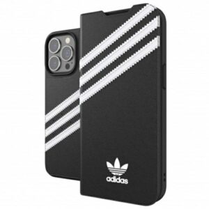 Adidas OR Booklet Dėklas PU Apple iPhone 13 Pro/ 13 6,1" juodos spalvos baltos spalvos 47112 - Image 2
