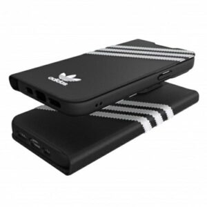 Adidas OR Booklet Dėklas PU Apple iPhone 13 Pro/ 13 6,1" juodos spalvos baltos spalvos 47112 - Image 3