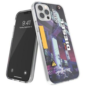 Diesel skaidrus Dėklas Mad Dog Jones AOPApple iPhone 12 12 Pro multikolor colorful 44324