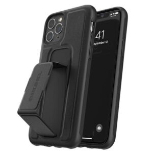 Diesel Grip Dėklas Leather Look Apple iPhone12 12 Pro czarny juodos spalvos 42534